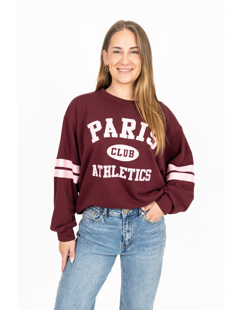 21Jewelz Sweater Paris Athletics - bordeaux/roze