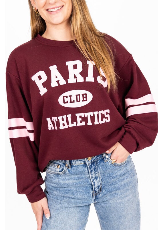 21Jewelz Sweater Paris Athletics - bordeaux/roze