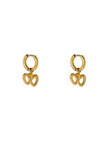 Go Dutch Label Double heart hoop