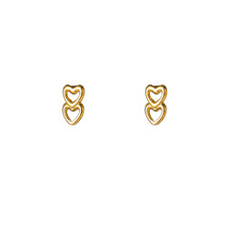Go Dutch Label Double heart stud