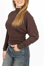 21Jewelz Aansluitende longsleeve met hoge hals - bruin