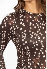 Azzurro Bambi longsleeve - donkerbruin