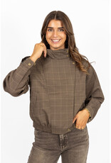 21Jewelz Geruit jasje - taupe