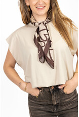 21Jewelz Mouwloze top met elastiek - beige