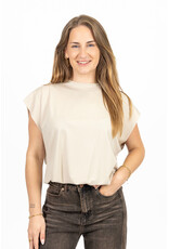 21Jewelz Mouwloze top met elastiek - beige