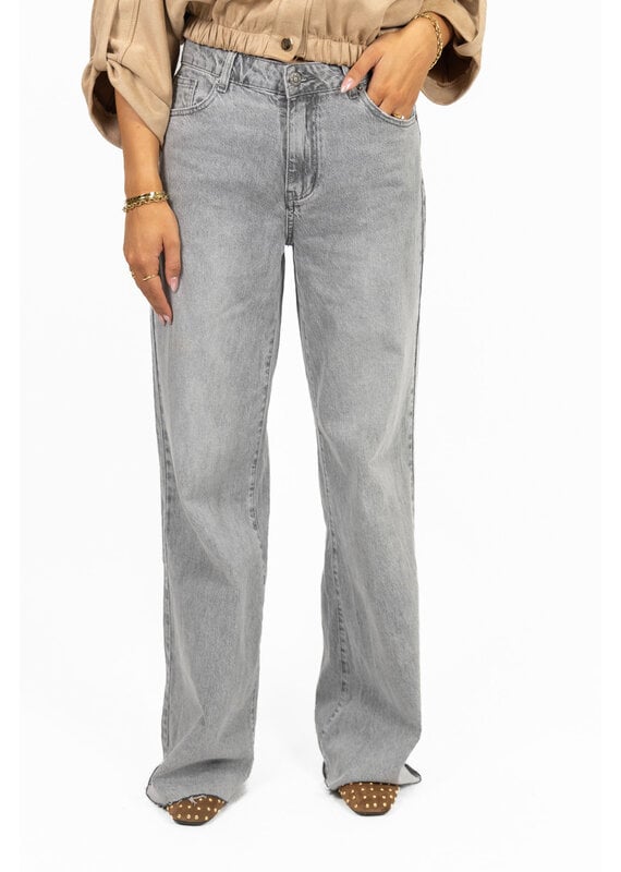 Redial Extra tall wide leg jeans - grijs