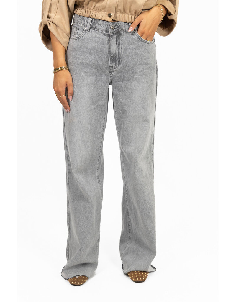 Redial Extra tall wide leg jeans - grijs