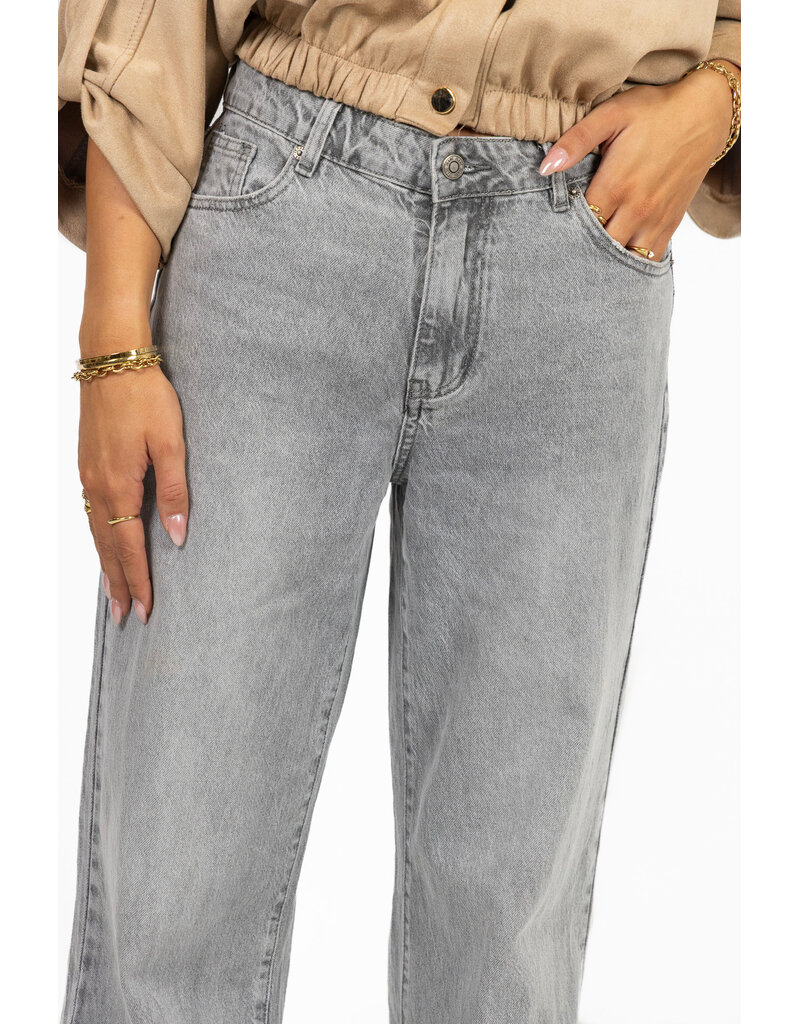 Redial Extra tall wide leg jeans - grijs