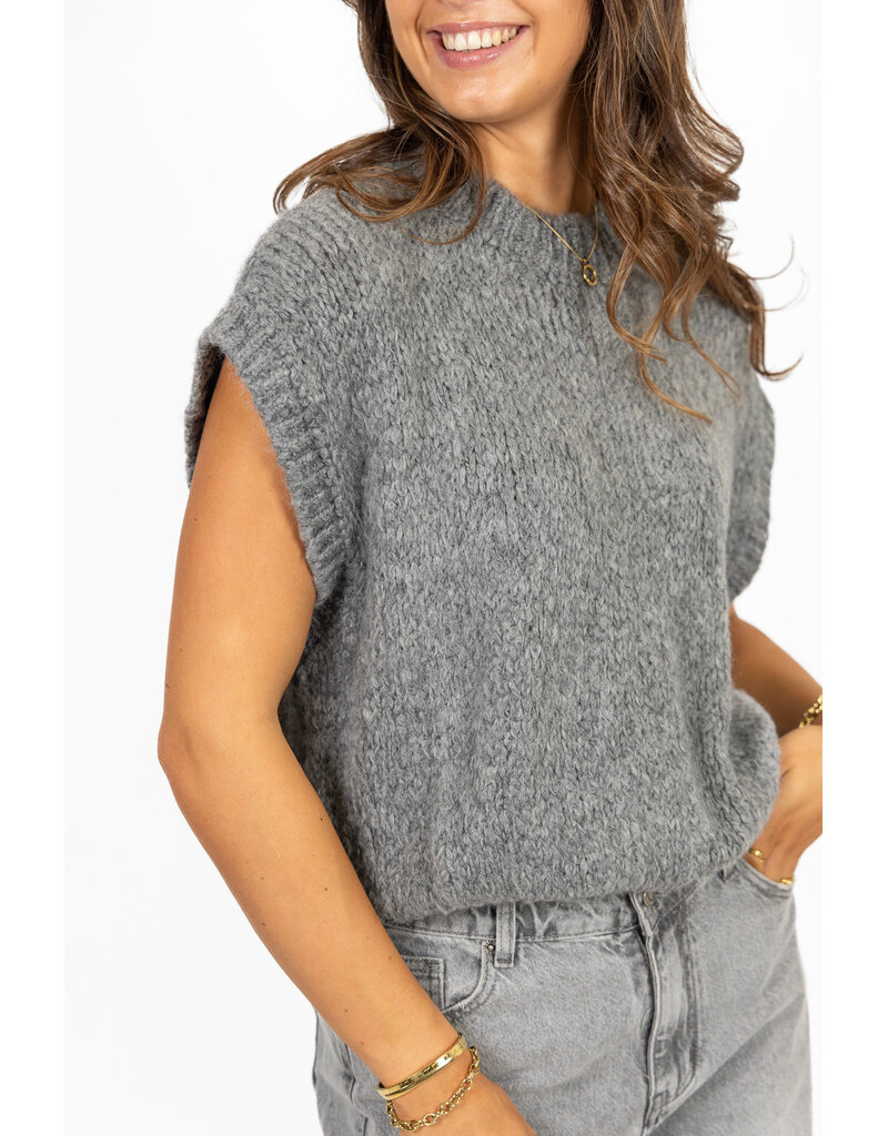 21Jewelz Knitted spencer - grijs