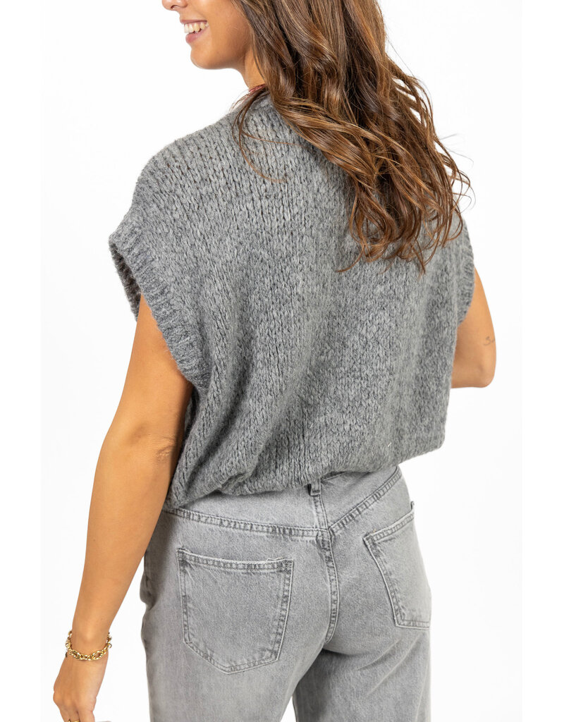 21Jewelz Knitted spencer - grijs