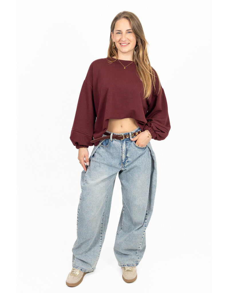 The social club sweater - bordeaux