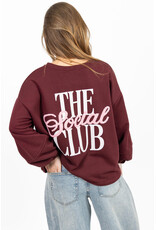 The social club sweater - bordeaux