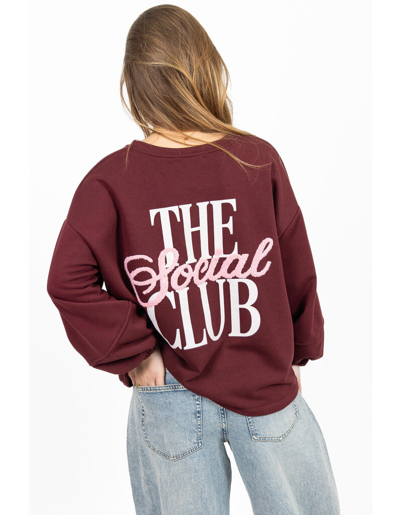 The social club sweater - bordeaux