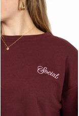 The social club sweater - bordeaux