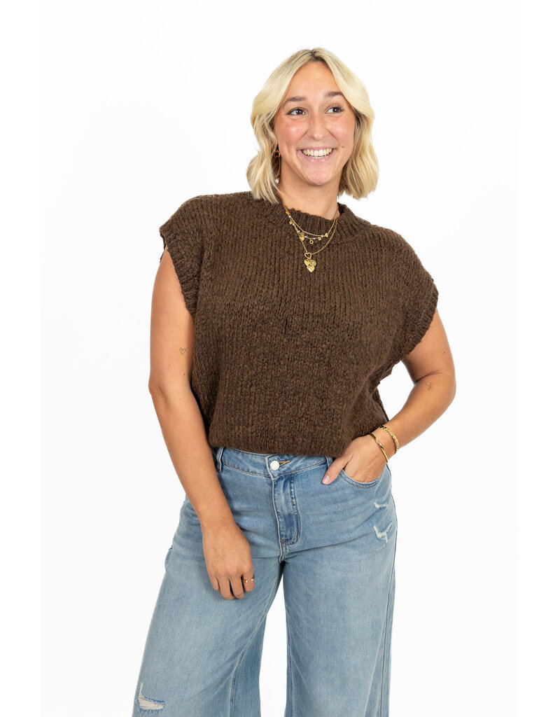 21Jewelz Knitted spencer - bruin