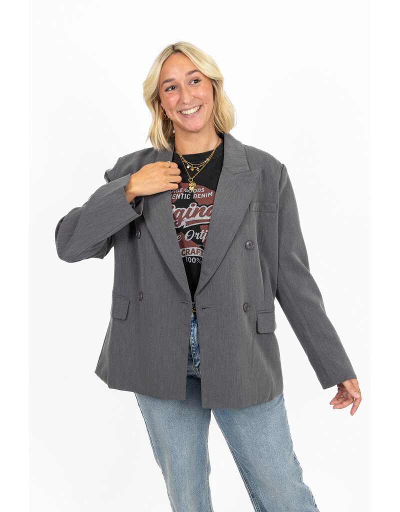 21Jewelz Oversized blazer - grijs
