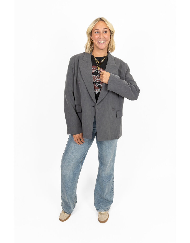 21Jewelz Oversized blazer - grijs