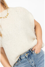 21Jewelz Knitted spencer - ecru