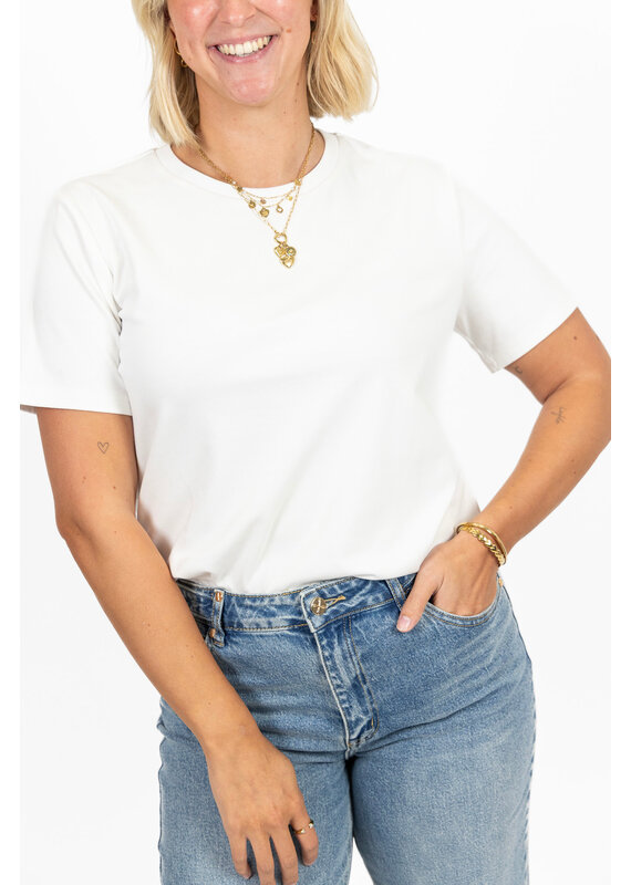 21Jewelz Effen basic t-shirt - wit