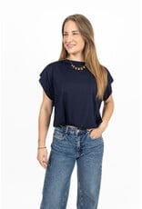 21Jewelz Mouwloze top met elastiek - donkerblauw