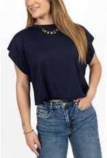 21Jewelz Mouwloze top met elastiek - donkerblauw