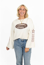 21Jewelz Oversized longsleeve met sterren - ecru