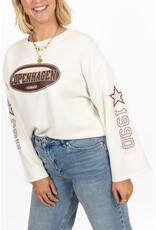 21Jewelz Oversized longsleeve met sterren - ecru