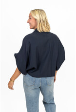 21Jewelz Blauwe oversized blouse in travelstof | 21Jewelz