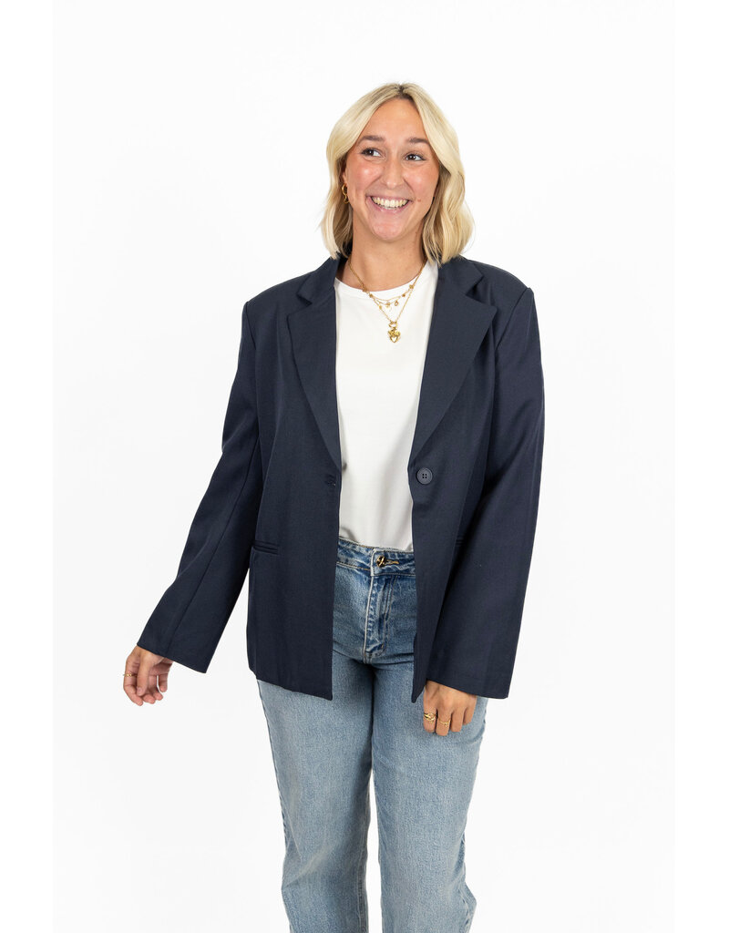 21Jewelz Basic blazer - donkerblauw