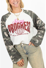 21Jewelz Camo longsleeve met tekst