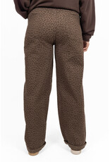 Laulia Barrel jeans met panterprint