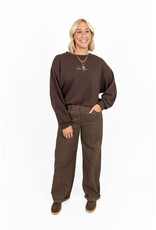Laulia Barrel jeans met panterprint