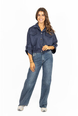 Redial Extra tall wide leg jeans - denim blauw