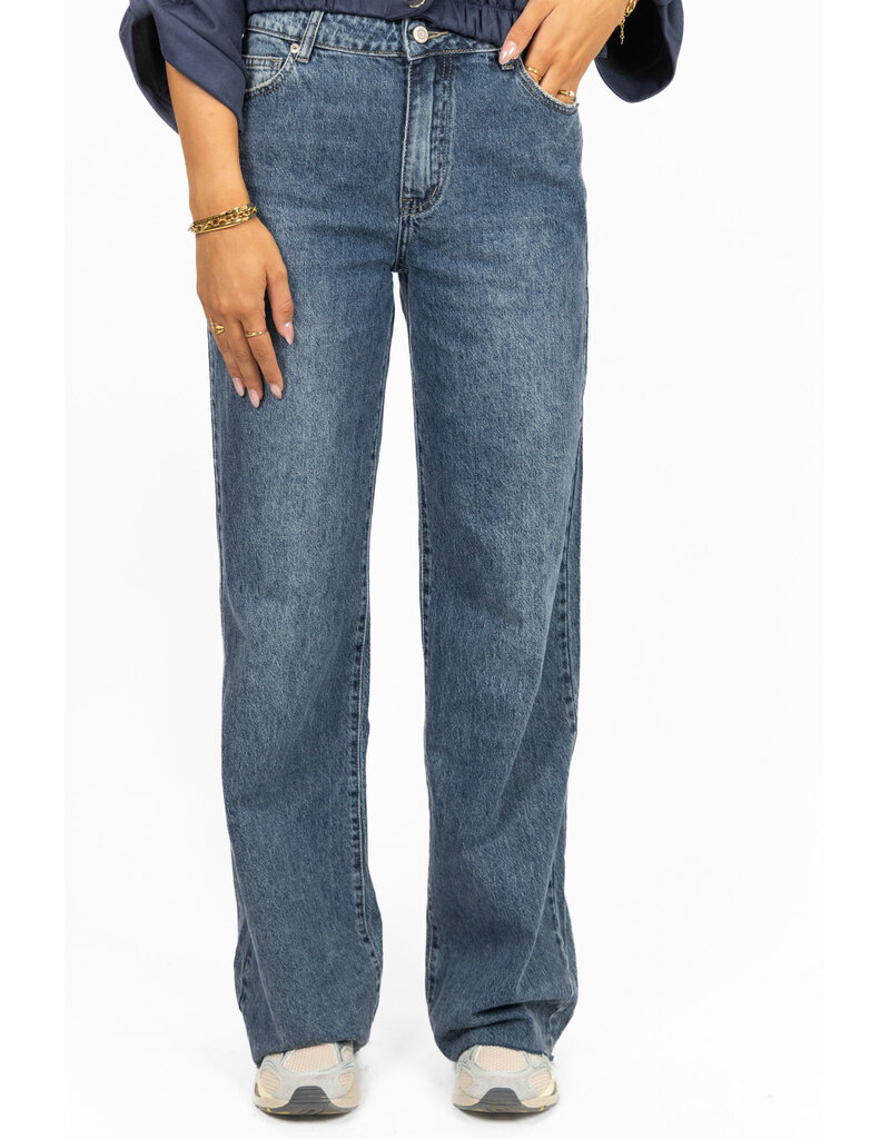 Redial Extra tall wide leg jeans - denim blauw