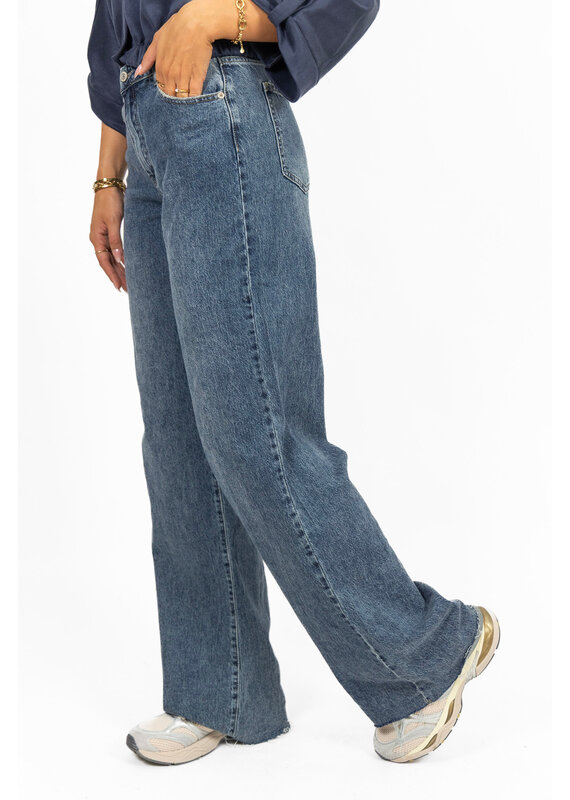 Redial Extra tall wide leg jeans - denim blauw