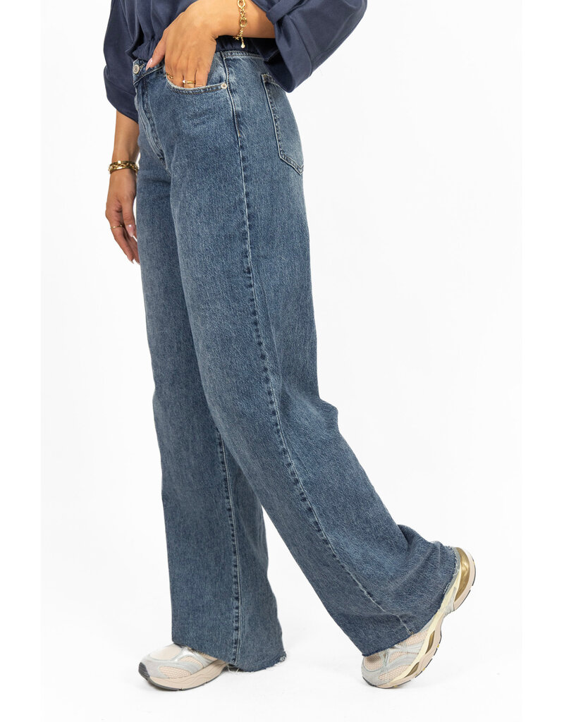 Redial Extra tall wide leg jeans - denim blauw