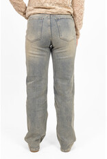 Redefined Wide leg jeans met lichte wassing - blauw
