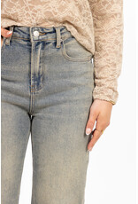 Redefined Wide leg jeans met lichte wassing - blauw