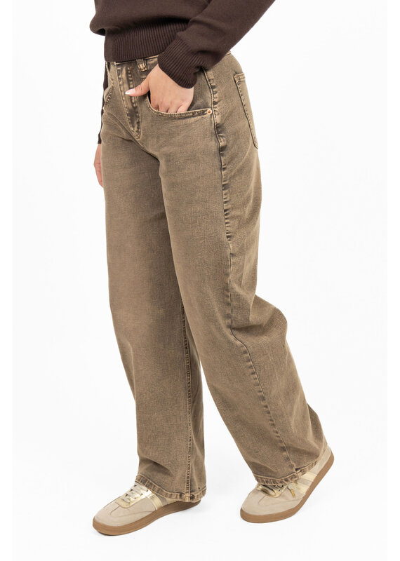 Jewelly Barrel jeans - washed taupe