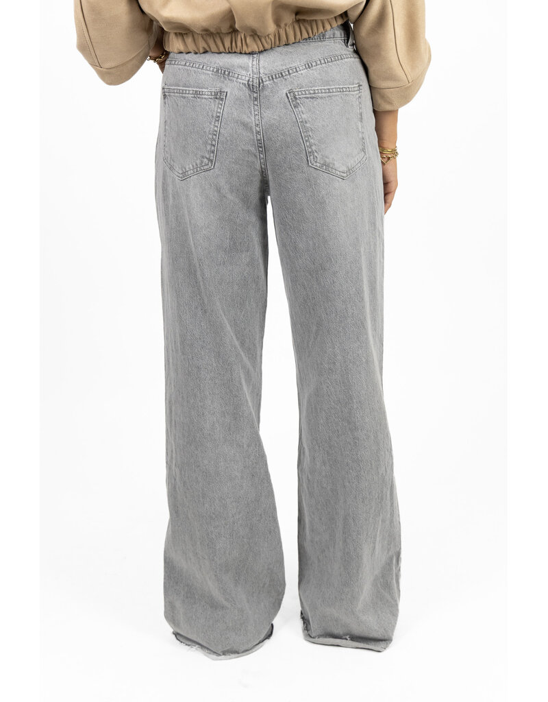 Redial Extra tall wide leg jeans - grijs