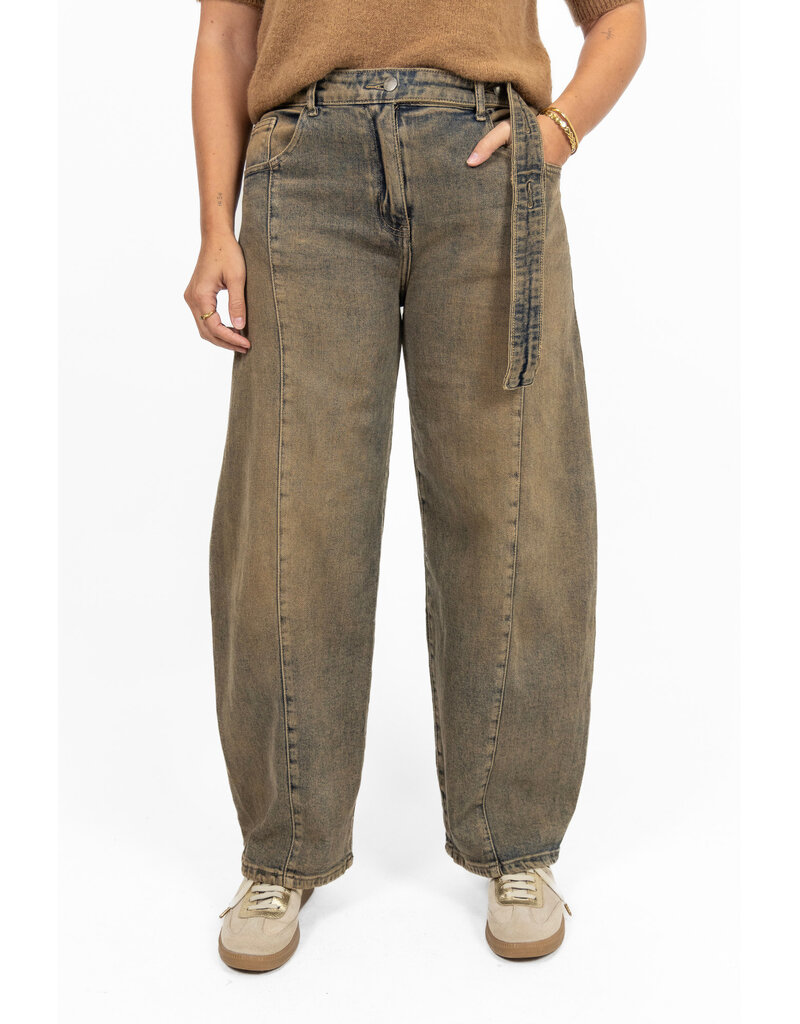Jewelly Barrel jeans - washed beige
