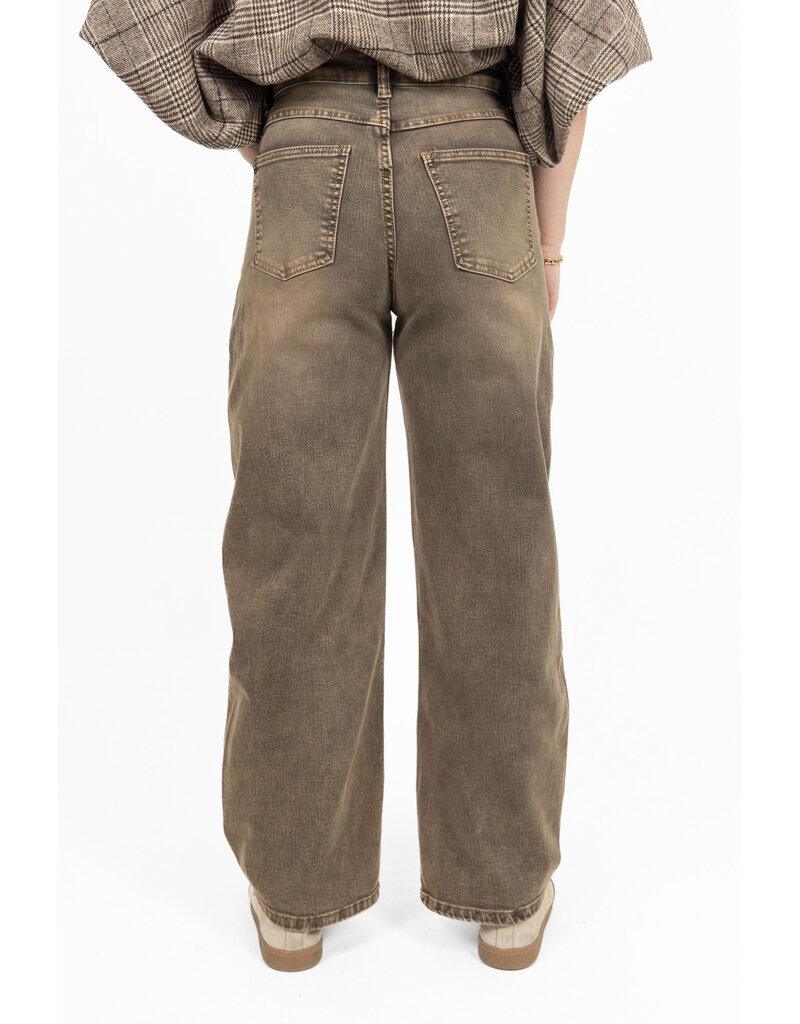 Jewelly Barrel jeans - washed taupe