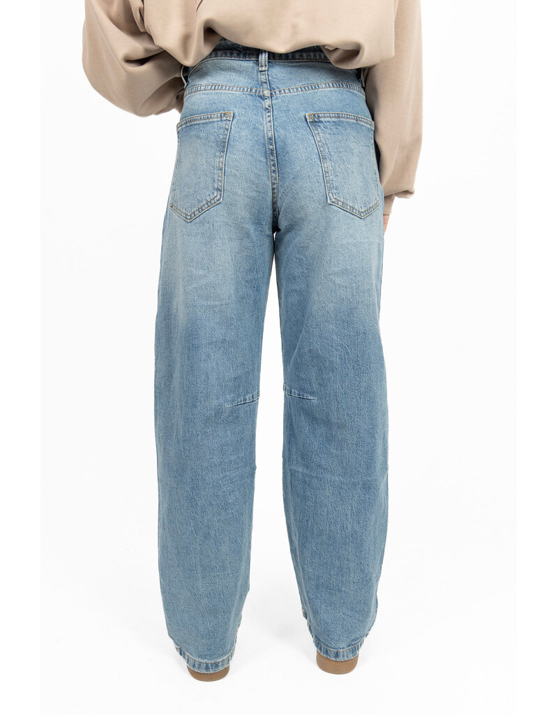 Marivy Balloon fit jeans - washed blauw
