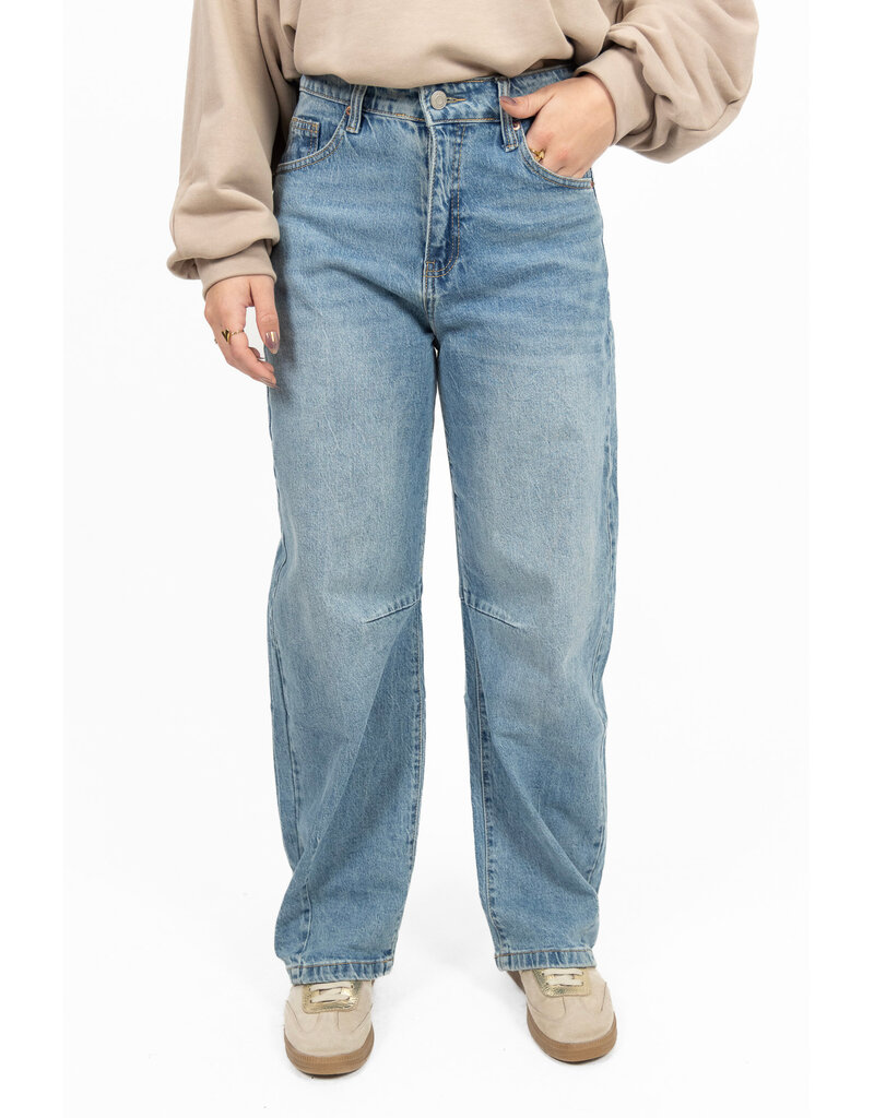 Marivy Balloon fit jeans - washed blauw