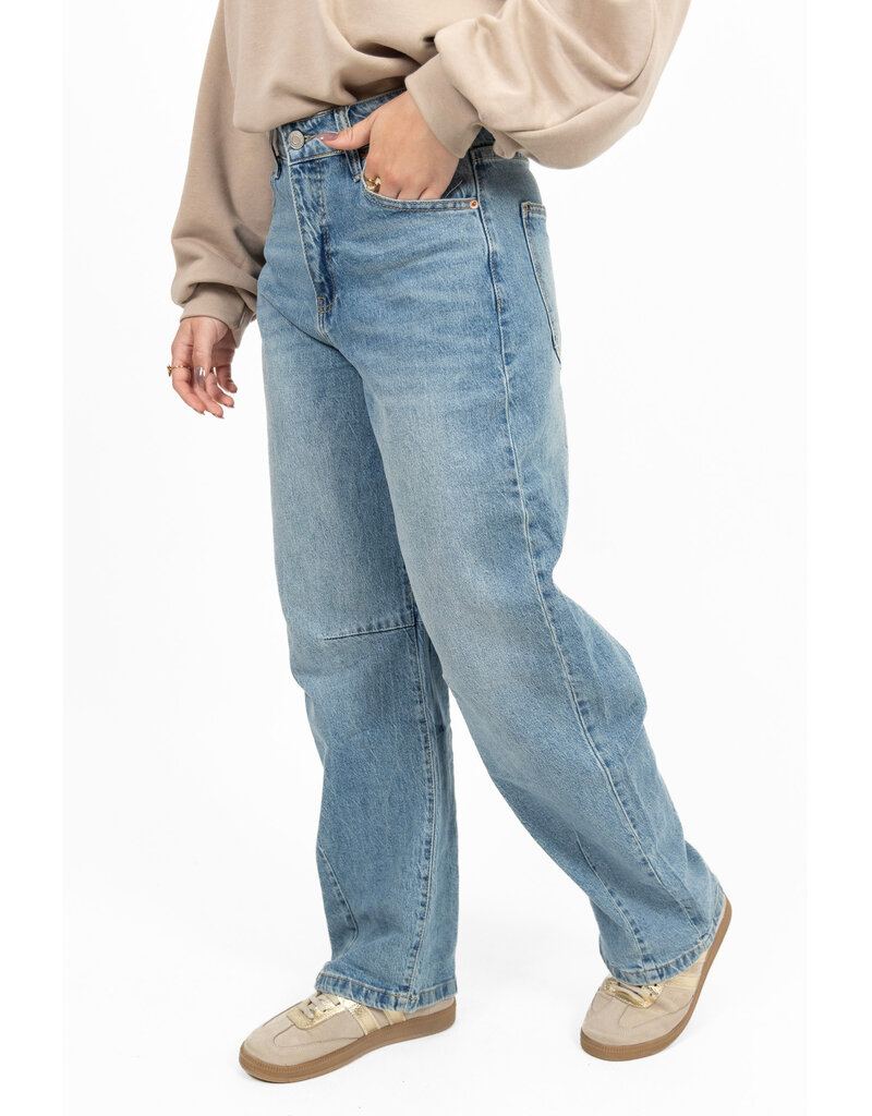 Marivy Balloon fit jeans - washed blauw