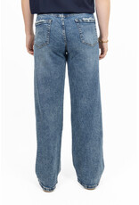 Queen Hearts Jeans met destroyed details - donkerblauw