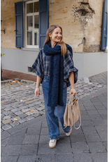 21Jewelz Geruite blouse met kraag - donkerblauw