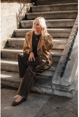 21Jewelz Suede look biker jasje - camel