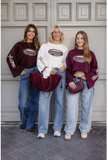 21Jewelz Oversized longsleeve met sterren - bruin