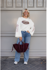 21Jewelz Oversized longsleeve met sterren - ecru